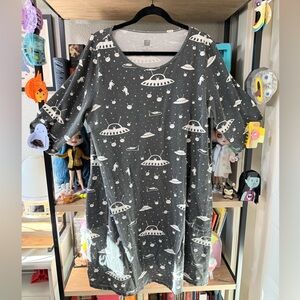 Winter Water Factory UFO Print Dress